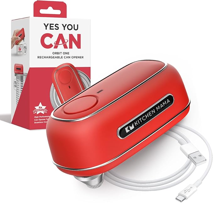 Hands-free, USB-C Charging, Automatic Stop, Smooth Edge, Safety, Blade for Large Cans, Heavy Duty, Soda Can and Pop Can,